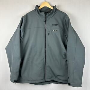 Milwaukee Tool M12 Heated Toughshell Jacket Gray w/ Battery, No Charger Size 3XL